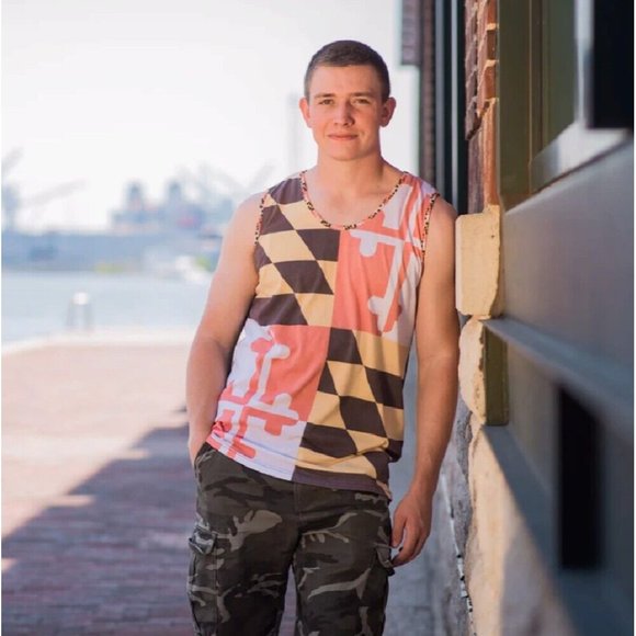 Maryland Faded Flag Tank Top - NEW Fast Ship - Picture 2 of 5